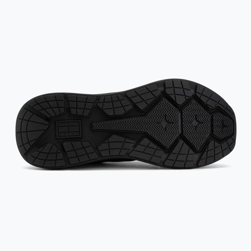 Pánské boty Tommy Jeans Runn Leather triple black 4
