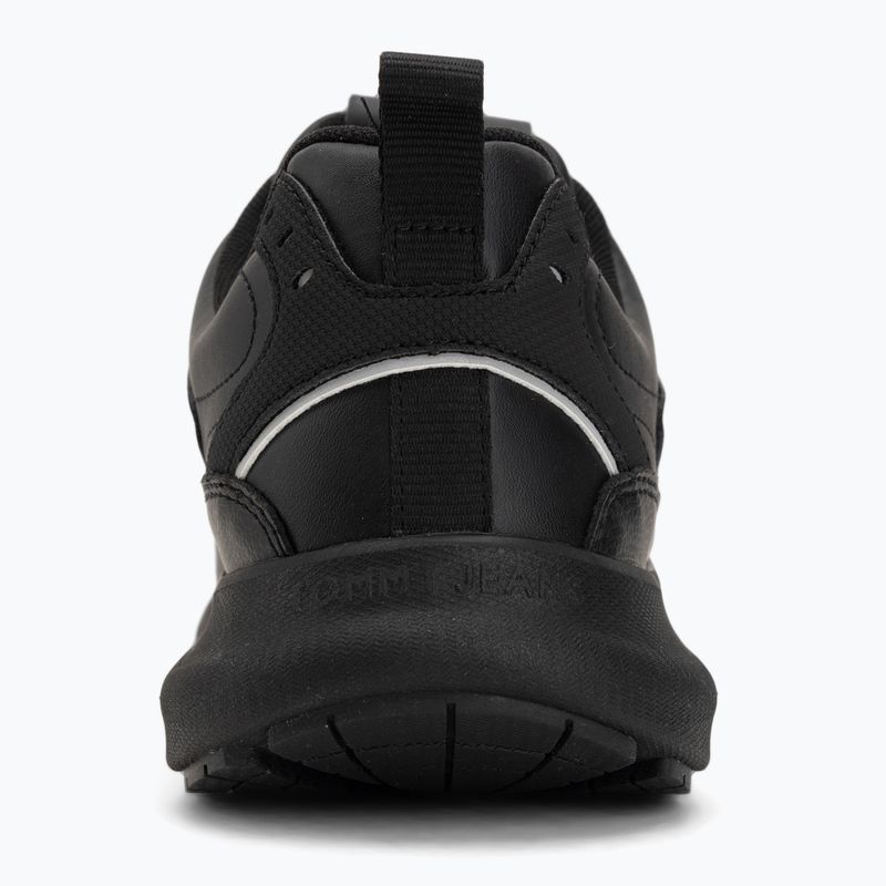 Pánské boty Tommy Jeans Runn Leather triple black 6