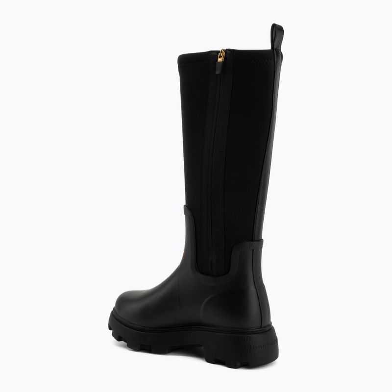 Dámské holínky Tommy Hilfiger Stamp Warm Knee black 3