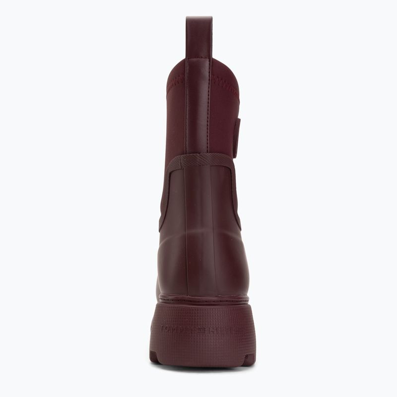 Dámské holínky Tommy Hilfiger Stamp Warm Ankle oxblood 6