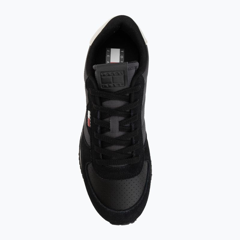 Pánské boty Tommy Jeans Runner Flag Mix washed black/stratus grey 5