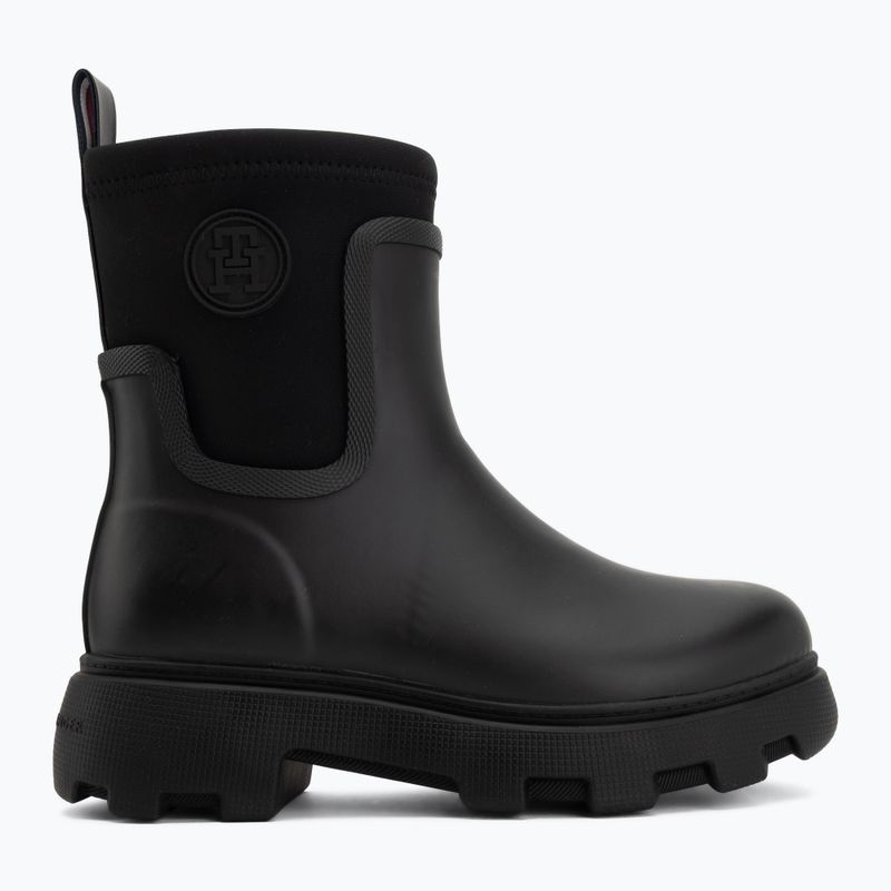 Dámské holínky Tommy Hilfiger Stamp Warm Ankle black 2