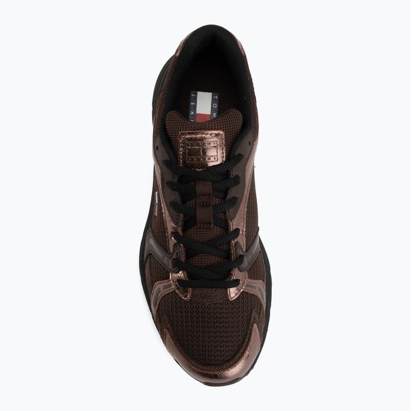 Dámské boty Tommy Hilfiger TJW Modern Runner Metallics fondant brown 5