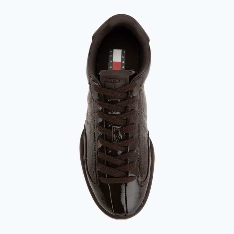 Dámské boty Tommy Hilfiger Tj Low Runner Soft Naplak fondant brown 5