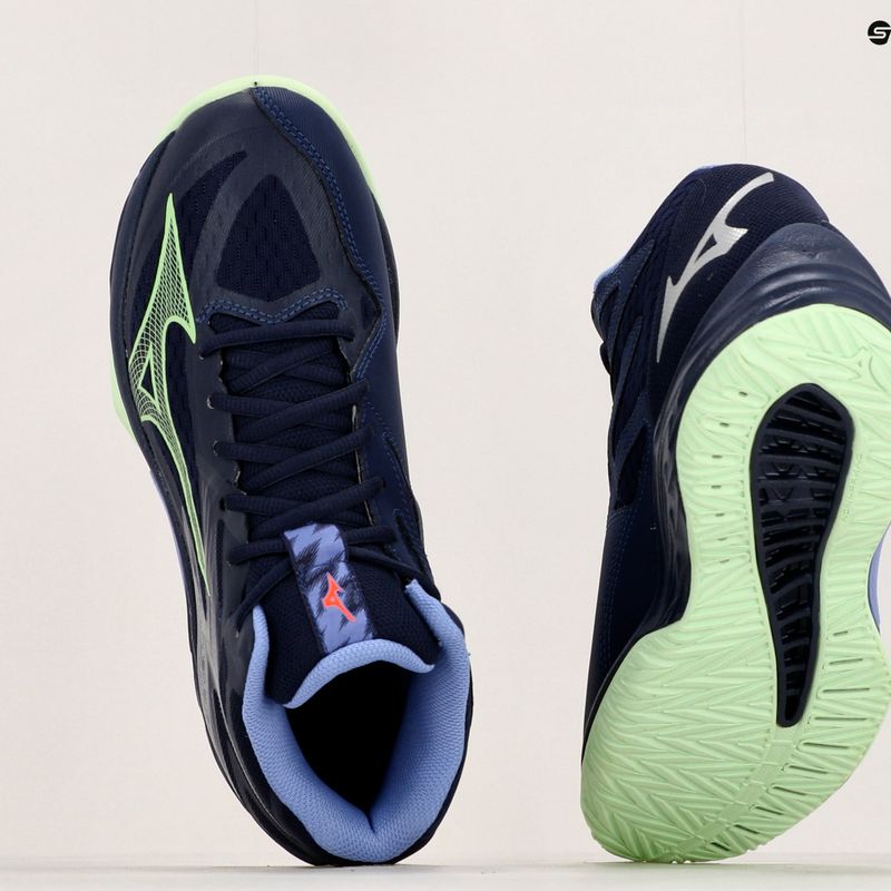 Pánská volejbalová obuv Mizuno Thunder Blade Z Mid evening blue / tech green / lolite 10