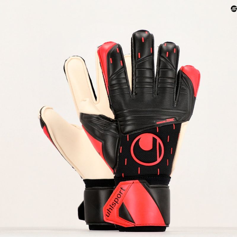 Dětské brankářské rukavice uhlsport Classic Absolutgrip černá/červená/bílá 4