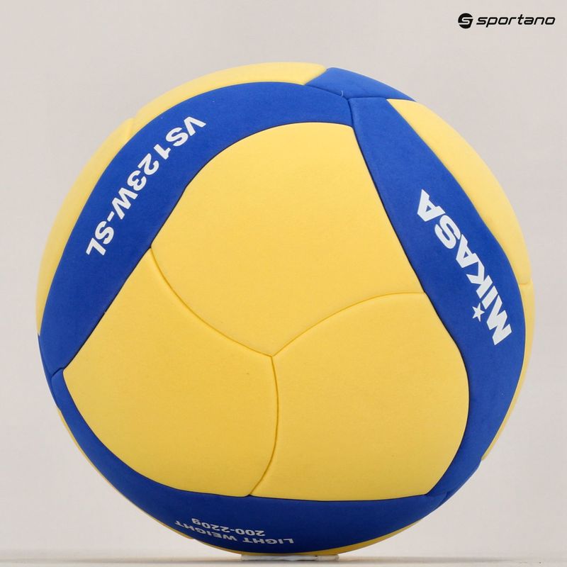 Volejbalový míč Mikasa VS123W SL yellow/blue velikost 5 5
