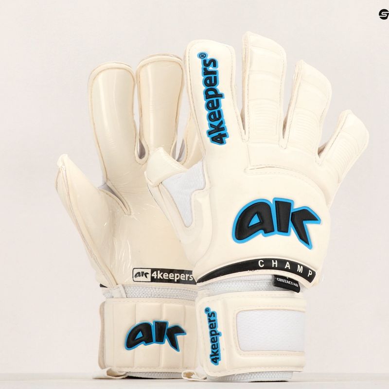 4Keepers Champ AQ Contact VI brankářské rukavice bílé 5