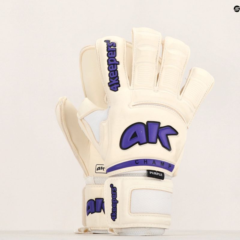 4Keepers Champ Purple VI brankářské rukavice bílé 12
