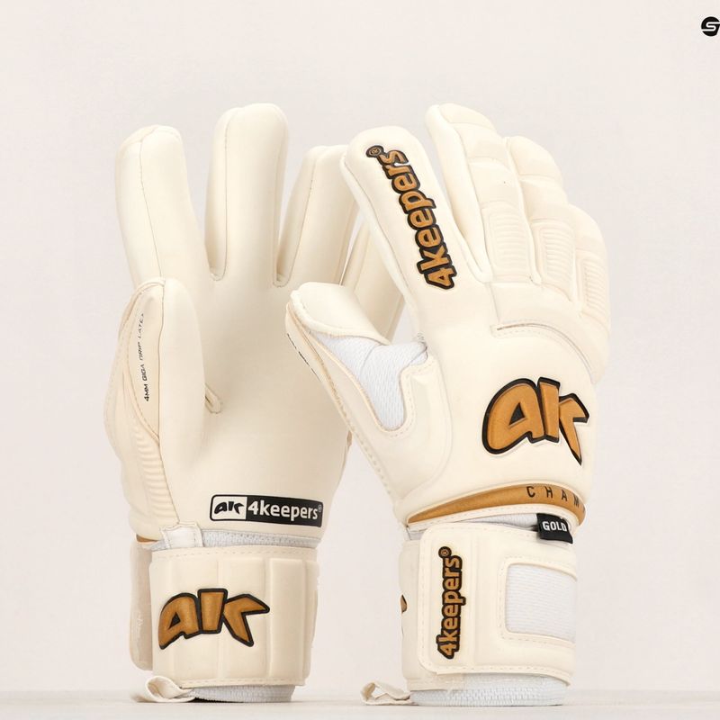 4Keepers Champ Gold VI brankářská rukavice bílá 12