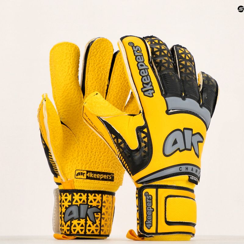 4Keepers Champ Astro VI brankářské rukavice žlutá/šedá 5
