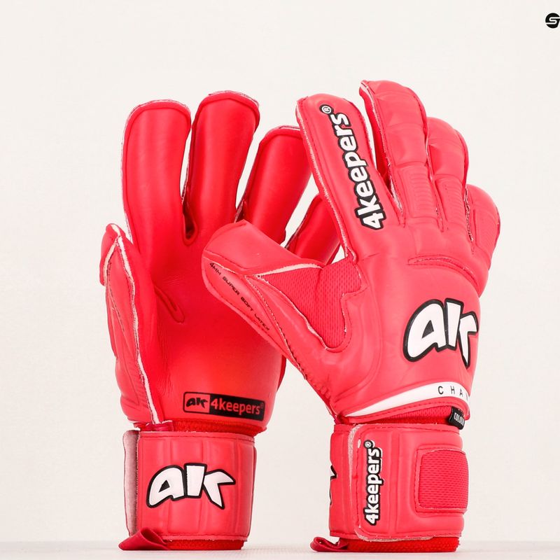 4Keepers Champ Colour Red VI brankářské rukavice červené 5