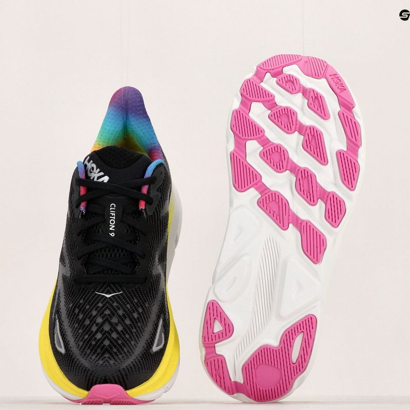 Pánská běžecká obuv HOKA Clifton 9 black/all aboard 9