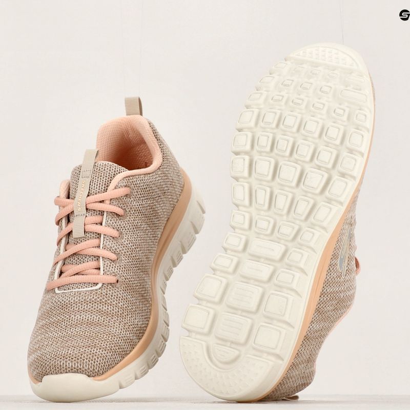 Dámská tréninková obuv SKECHERS Graceful Twisted Fortune natural/coral 13