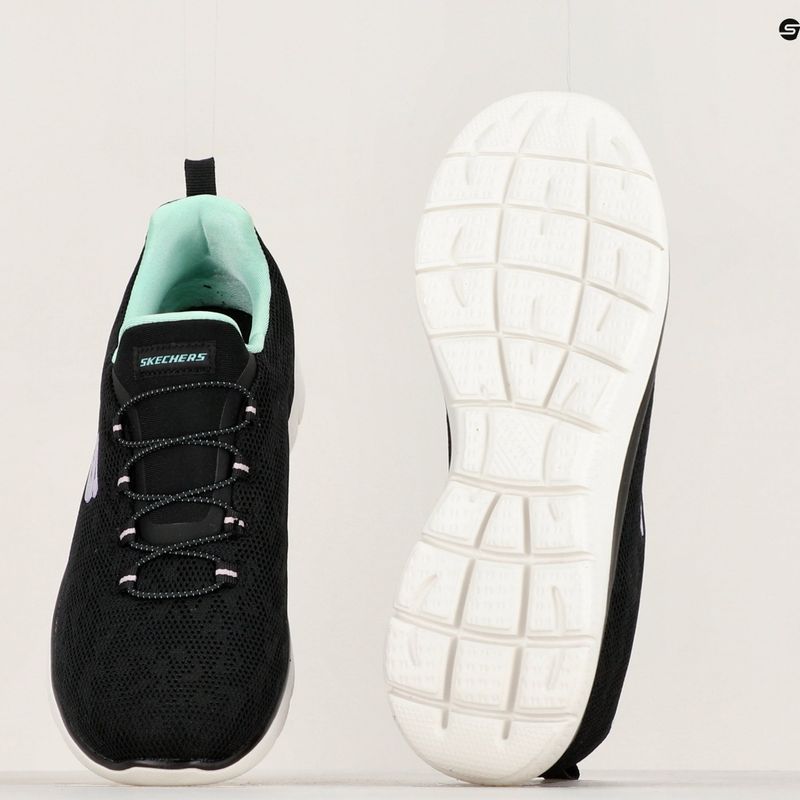 Dámská tréninková obuv SKECHERS Summits Leopard Spot black/aqua 10