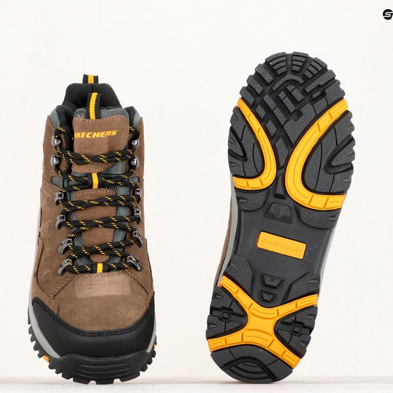 Pánské trekové boty SKECHERS Relment Pelmo khaki 13