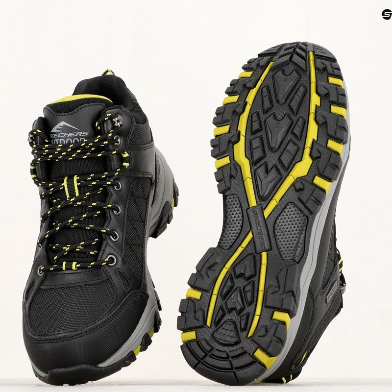SKECHERS Selmen Melano pánská treková obuv černá 14