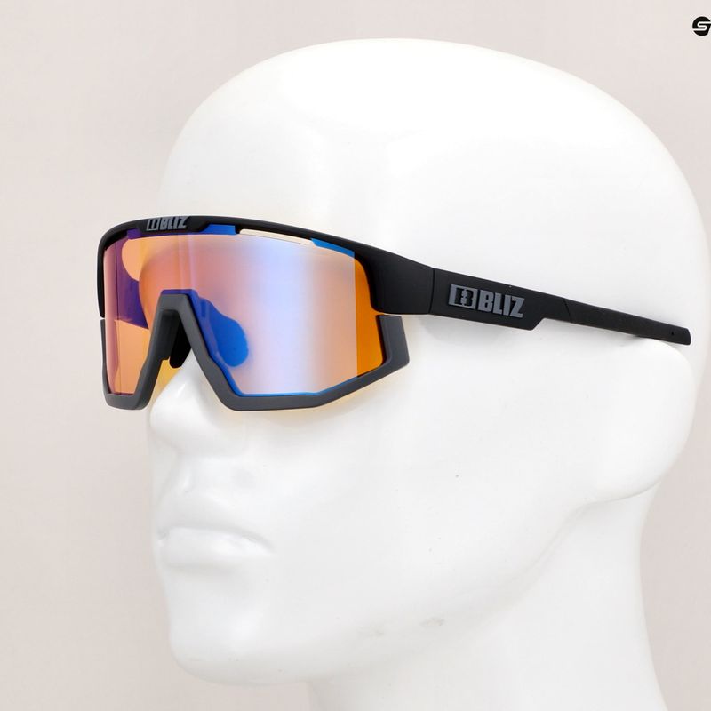 Bliz Vision Nano Optics Nordic Light S2 matná černá/světle korálová/oranžová modrá multi brýle na kolo 11