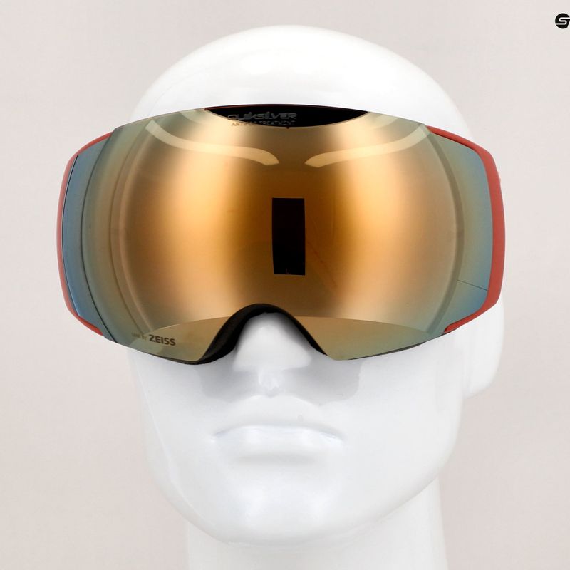 Quiksilver Greenwood S3 black redwood / clux gold mi snowboardové brýle 10