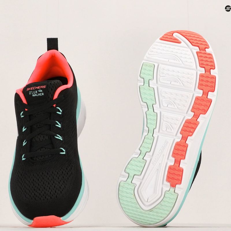 Dámské tenisky SKECHERS D'Lux Walker Let It Glow black/mint 14