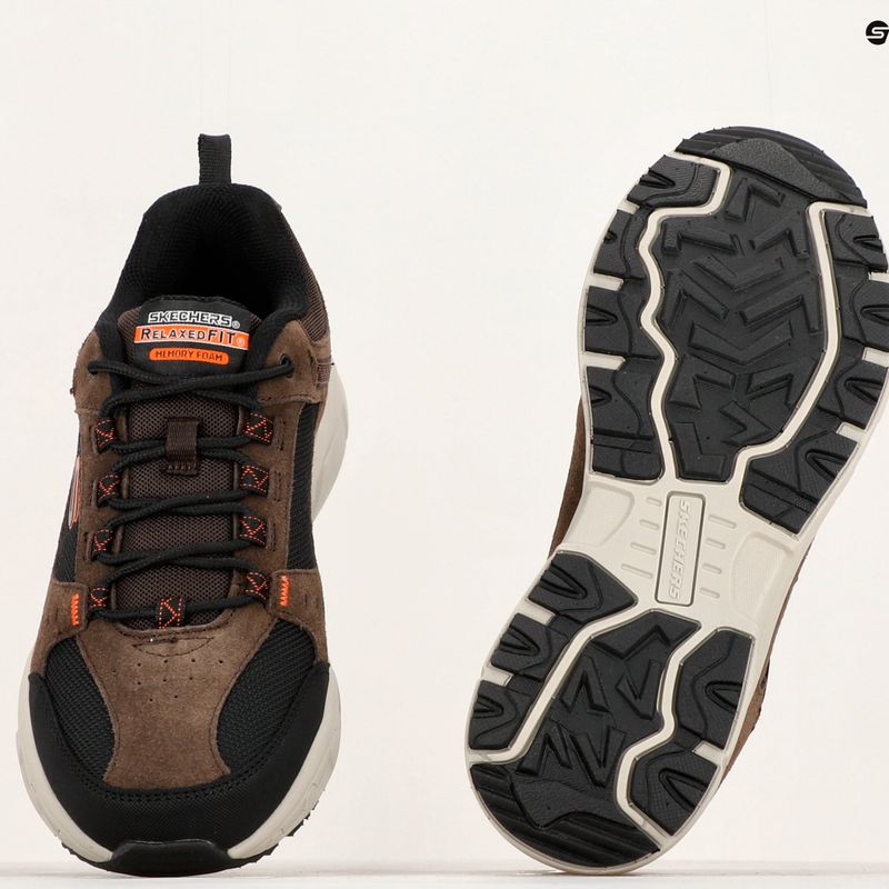 SKECHERS Oak Canyon pánské trekové boty chocolate/black 14