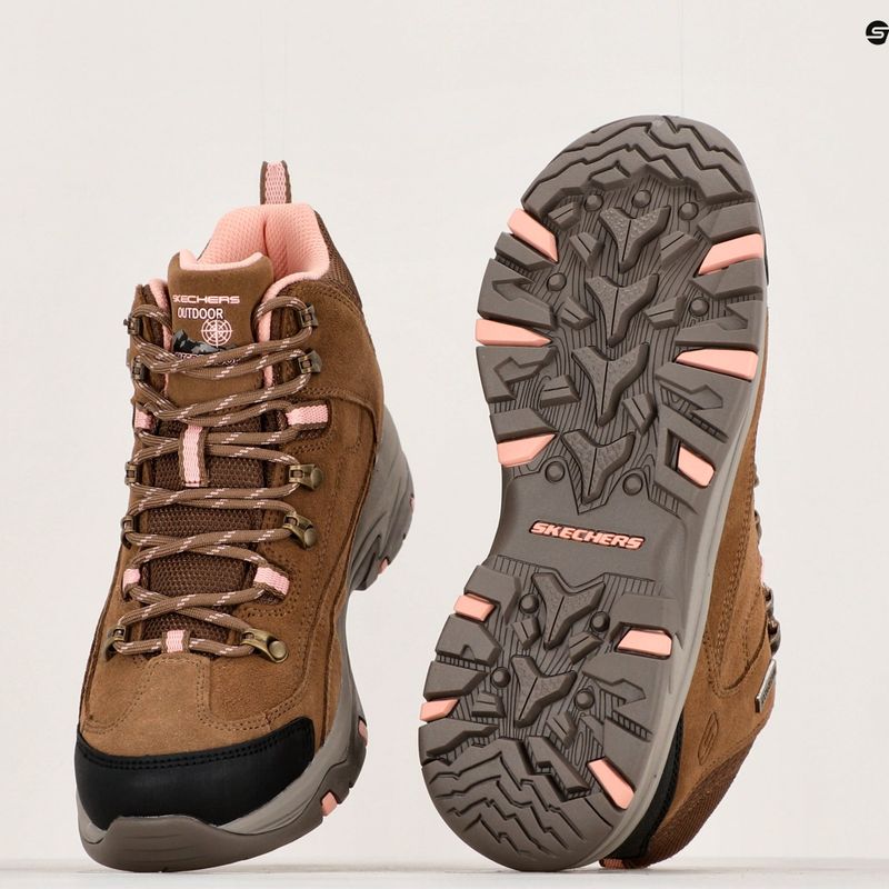 Dámské trekové boty SKECHERS Trego Alpine Trail brown/natural 14