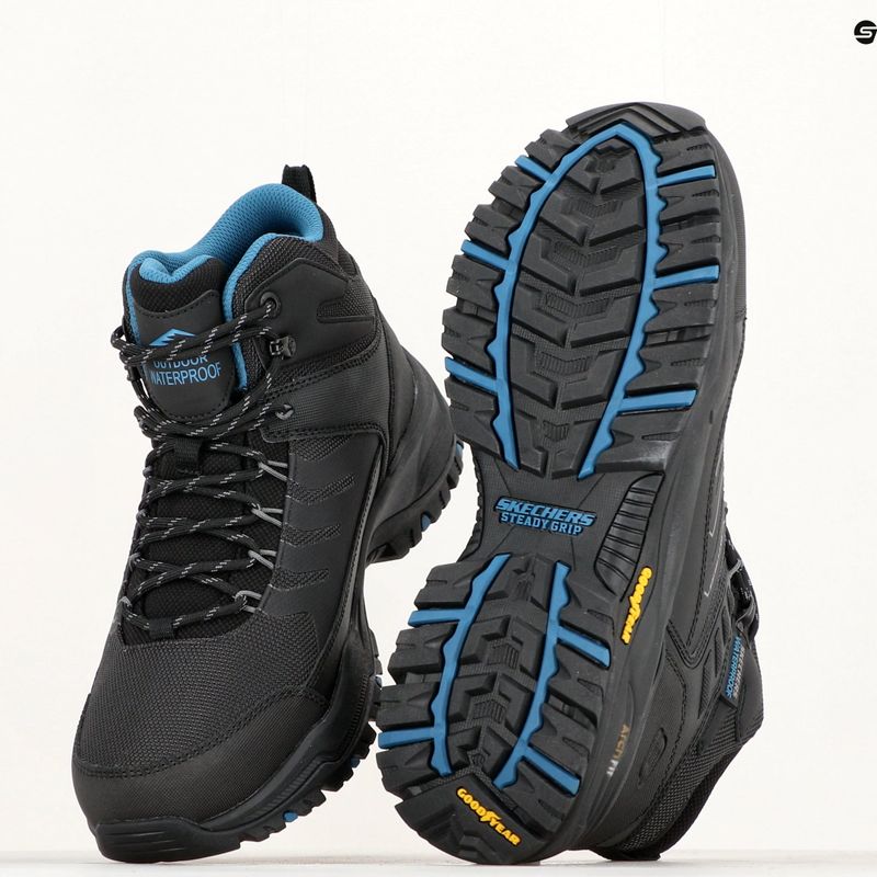 SKECHERS Arch Fit Dawson Raveno černá pánská treková obuv 14