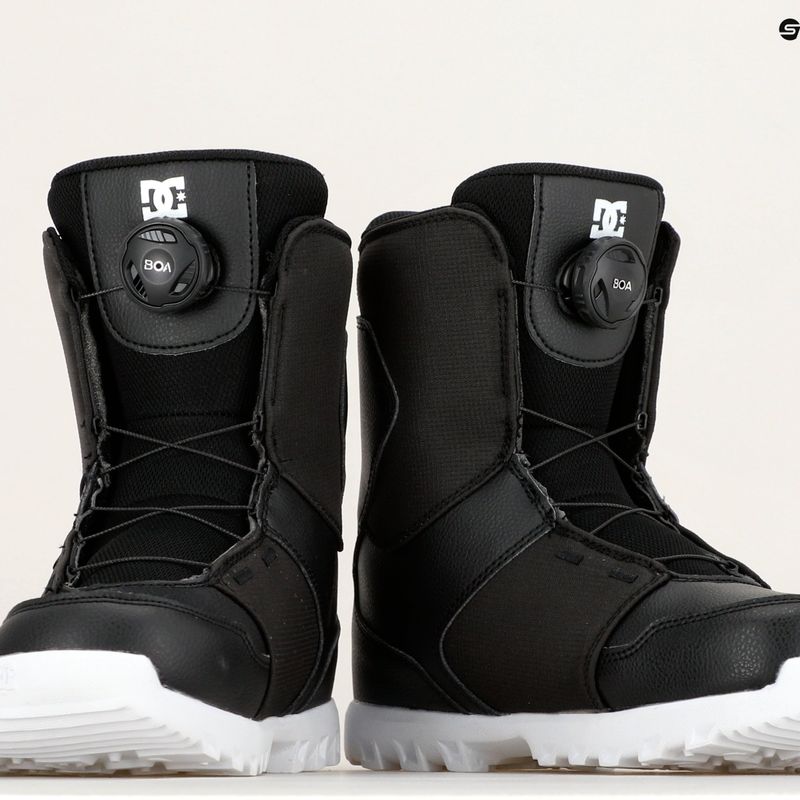 Dětské boty na snowboard DC Youth Scout black/white 8