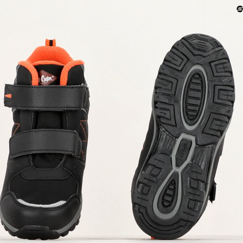 Dětské sněhule Lee Cooper LCJ-23-01-2060 black/orange 10