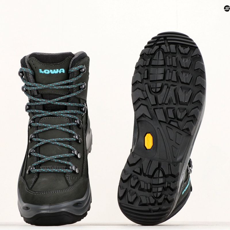 Boty LOWA Renegade GTX Mid asfalt/turkis 10