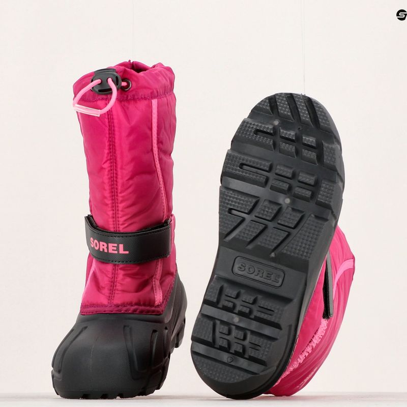 Juniorské sněhule Sorel Flurry Dtv deep blush/tropic pink 15