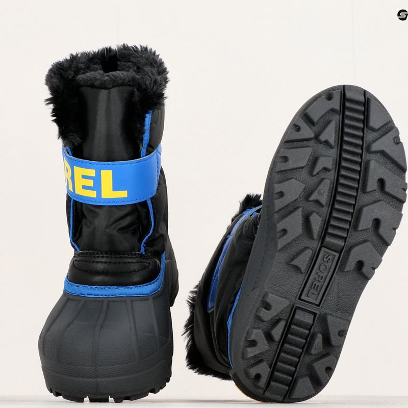 Juniorské sněhule Sorel Snow Commander black/super blue 15
