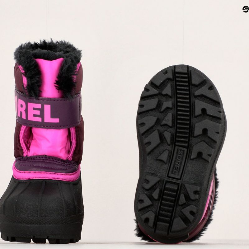 Dětské sněhule Sorel Snow Commander purple dahlia/groovy pink 15
