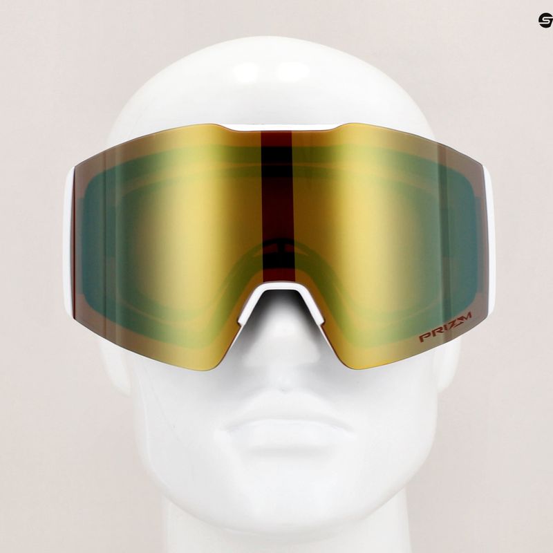 Lyžařské brýle Oakley Fall Line white leopard/prizm sage gold iridium 7