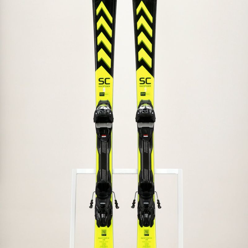 Sjezdové lyže Völkl Racetiger SC Black + vMotion 10 GW black/yellow 11