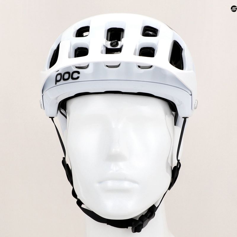 Cyklistická přilba MTB  POC Tectal Race MIPS hydrogen white/uranium black 9