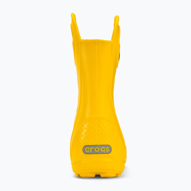 Dětské holínky Crocs Handle Rain Boot Kids yellow 7