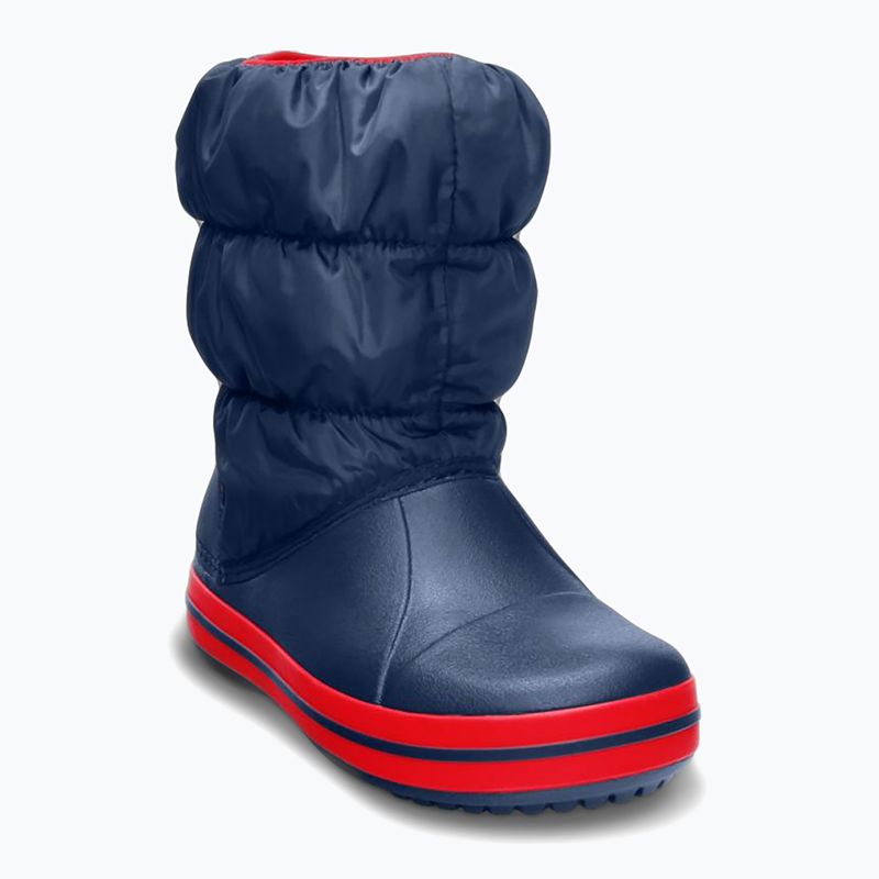 Dětské sněhule Crocs Winter Puff navy/red