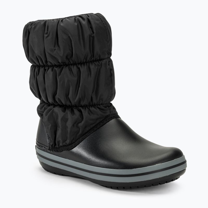 Dámské sněhule Crocs Winter Puff black/charcoal