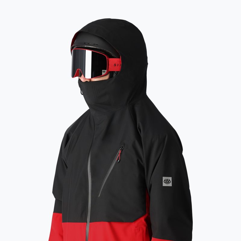 Pánská snowboardová bunda 686 Hydra Thermagraph true red colorblock 4