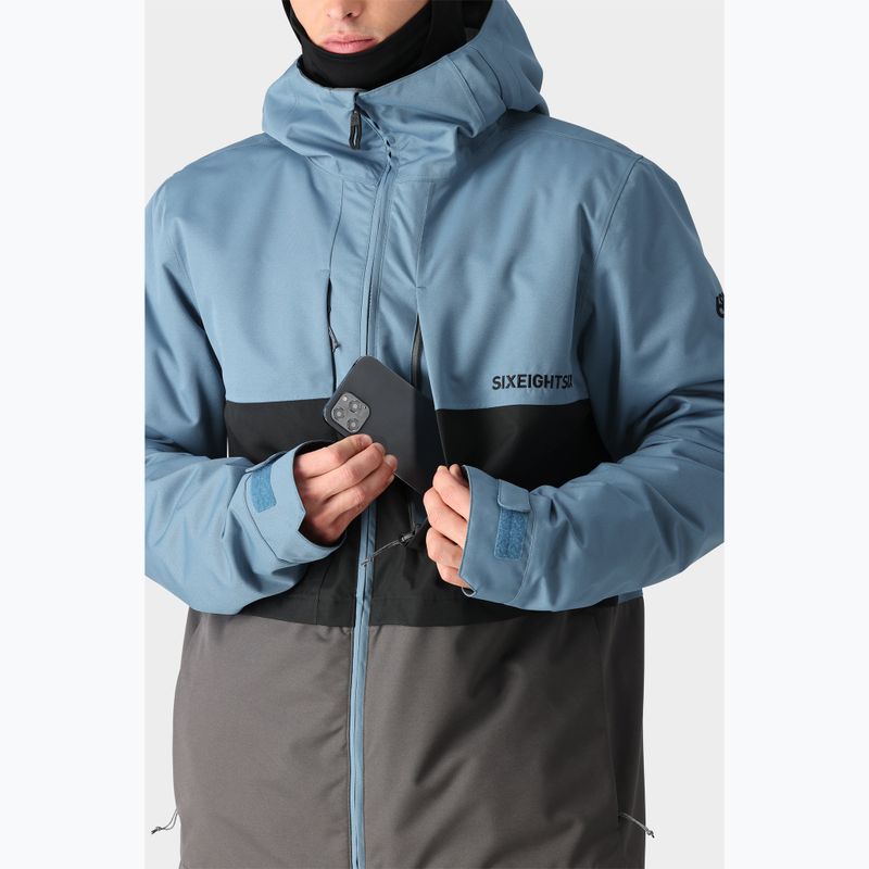 Pánská snowboardová bunda 686 Smarty 3 v 1 Form stellar blue colorblock 6