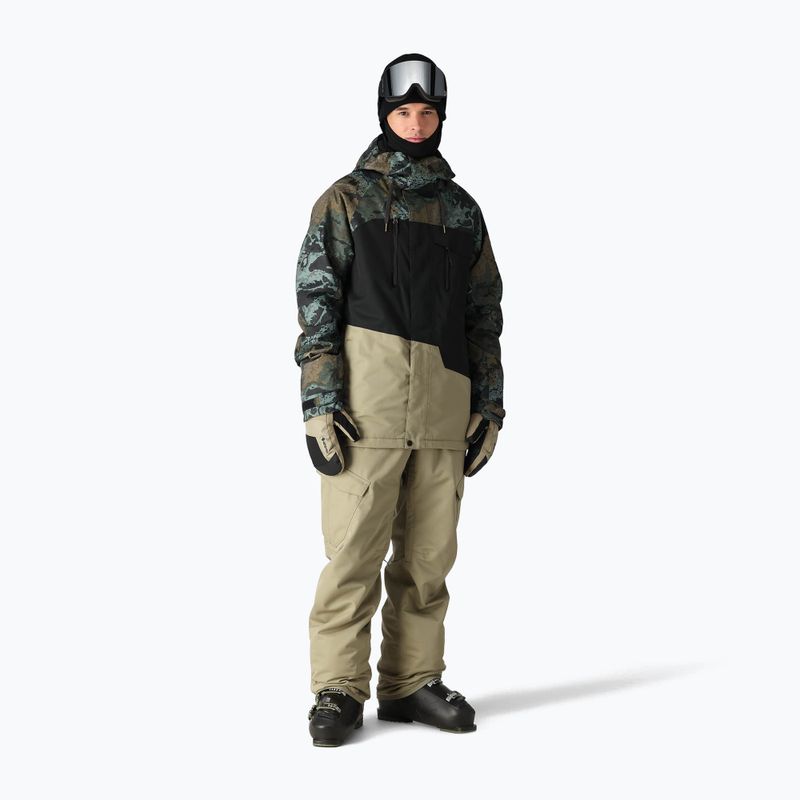 Pánská snowboardová bunda 686 Geo cypress green hemisphere colorblock 2