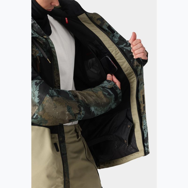Pánská snowboardová bunda 686 Geo cypress green hemisphere colorblock 5