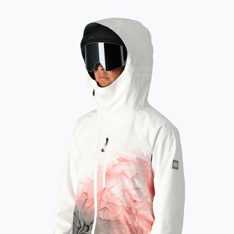 Dámská snowboardová bunda 686 Hydra white cypress cloudbreak 4