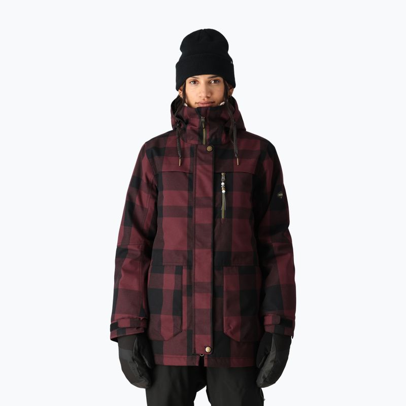 Dámská kostkovaná snowboardová bunda 686 Spirit sassafras