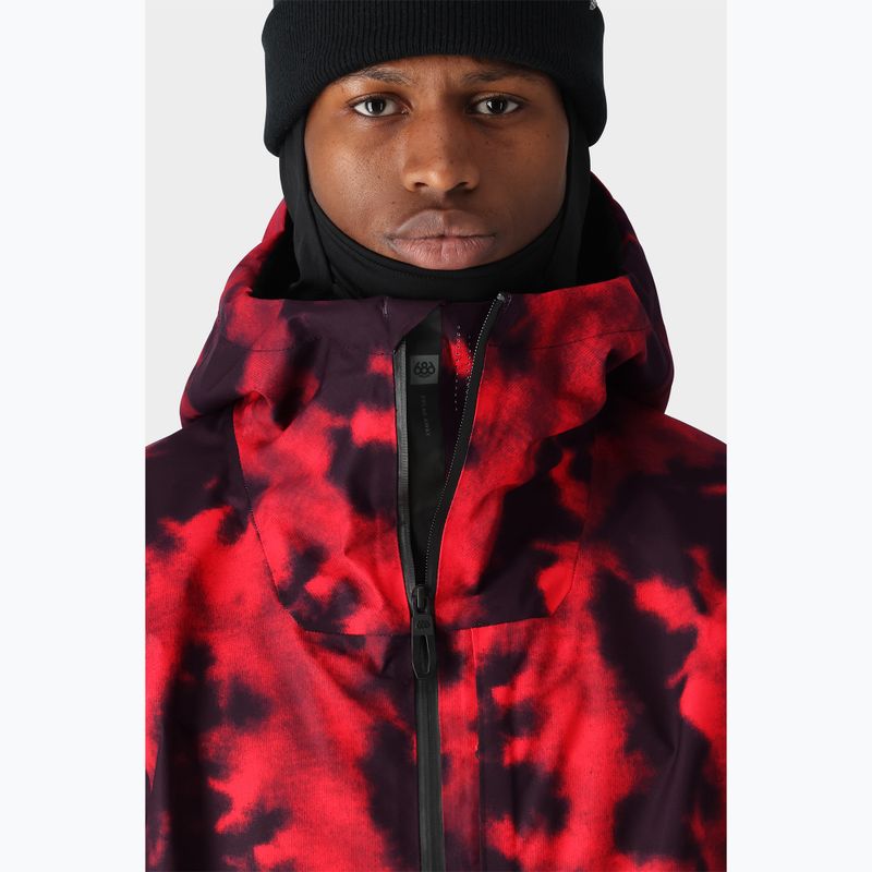 Pánská snowboardová bunda 686 Gateway red nebula 4