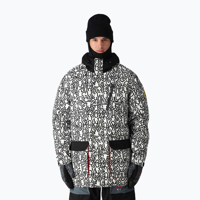 Pánská snowboardová bunda 686 Spectra Insulated keith haring white colorblock