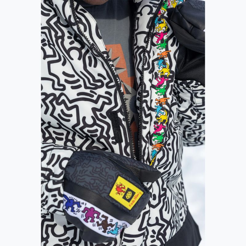 Pánská snowboardová bunda 686 Spectra Insulated keith haring white colorblock 2