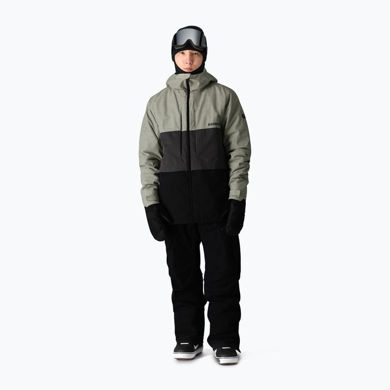 Pánská snowboardová bunda 686 Smarty 3-in-1 Form white heather colorblock 2