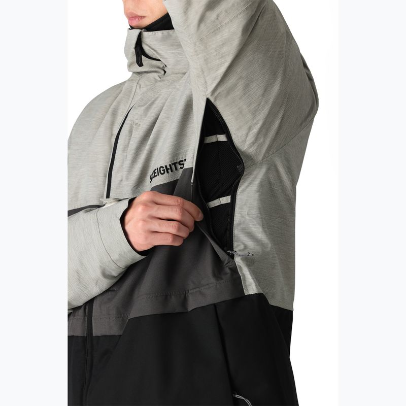 Pánská snowboardová bunda 686 Smarty 3-in-1 Form white heather colorblock 5